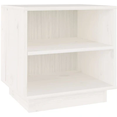 Image of vidaXL Bedside Cabinet White 40x34x40 cm Solid Wood Pine