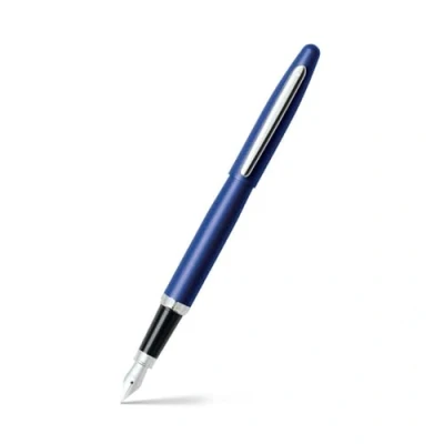 Image of Sheaffer &quot;VFM&quot; Nickel Plated Trim Fountain Pen Neon Blue