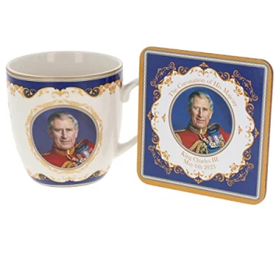 Image of Lesser &amp; Pavey King Charles III Coronation Mug/Coaster