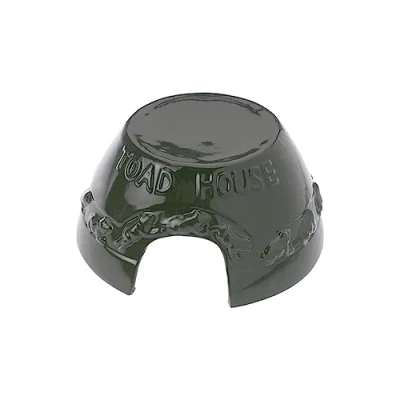 Image of Esschert Design Toad Home from Glazed Clay with &quot;Toad House&quot; Inscription, Approximately 20 cm X 19 9.9