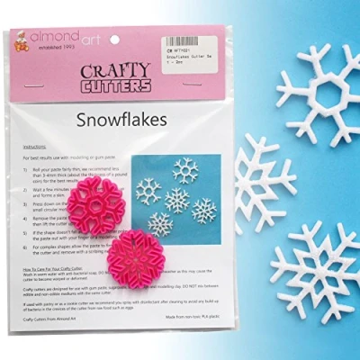 Image of Snowflake Cutter Set 2pc Christmas &amp; Frozen Cake Decorating Cupcake Topper Cutters