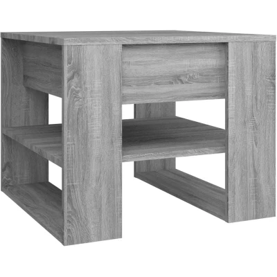 Image of vidaXL Coffee Table Grey Sonoma 55.5x55x45 cm Engineered Wood