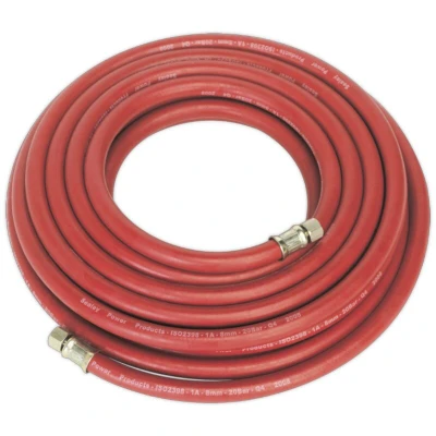 Image of Sealey Air Hose 10M x 8MM with 1/4&quot; BSP Unions