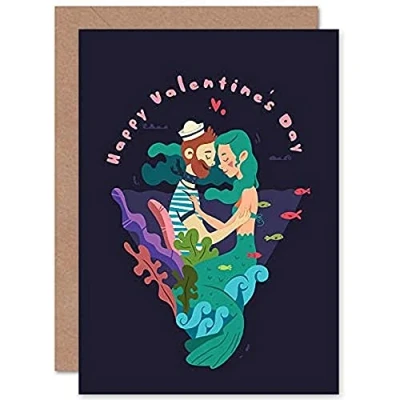Image of Wee Blue Coo Sailor Love Valentines Greetings Card
