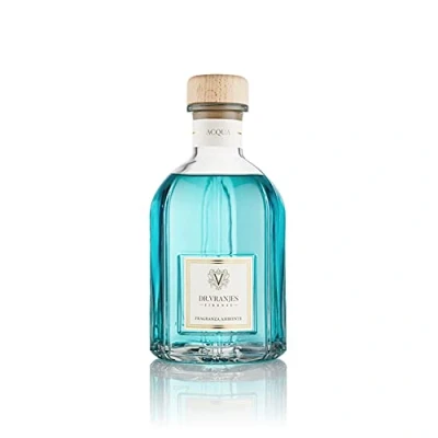 Image of Dr. Vranjes Acqua 250 ml Diffuser + Double Pack of White Sticks (3 Pieces Bundle) Luxury Home Fragrance, Made in Italy, Main Scent: Basil, Marine Notes, Musk