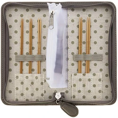 Image of Tulip Carry C Interchangeable Bamboo Knitting Needle Set Long Fine Gauge