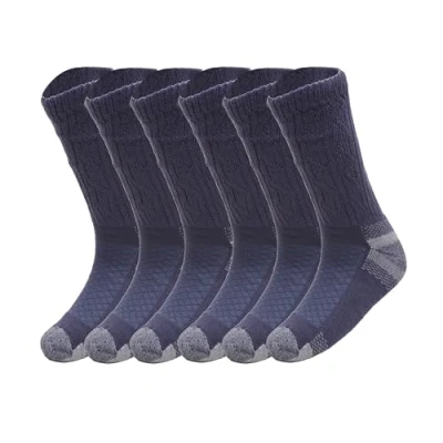 Image of AVENANT Diabetic Mens Socks Extra Wide Thermal Socks,Winter Warm Seamless Toe Blue, Supper Soft Comfort Heel And Toe, Honeycomb Loose Top, (6 11, 3 Pair Blue Honeycomb)