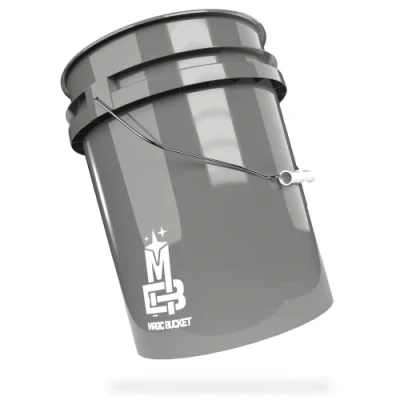 Image of Magic Bucket Wash for Car Hand Grey 5 US Gallons Approx. 20 Litres Compatible with Grit Guard, Detail Guardz Dirt Lock, Chemical Guys Trap, Gamma Lids