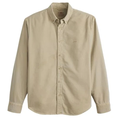 Image of Levi&#039;s Authentic Shirt, Men&#039;s, Size: Medium, Vintage khaki garment dye
