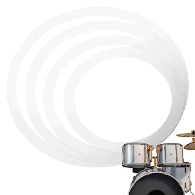 Image of Dampening Rings,Drum Dampeners, Drum Overtone Ring Percussion Kit,Damper Mute Tool, Remo Accessories for Friends as Tedious