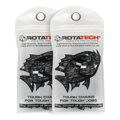 Image of x2 (Two) Chainsaw Saw Chains Fits STIHL MS181 12&quot; Genuine Rotatech