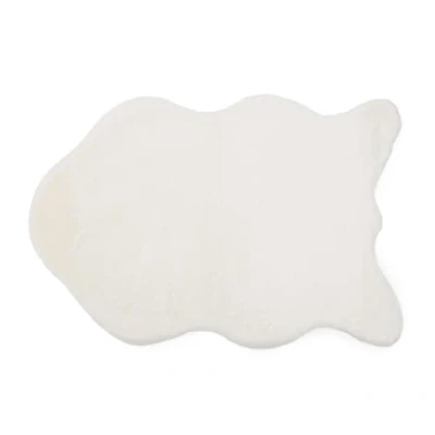 Image of Gözze Soft, Elegant Faux Leather Rug, 80 x 120 cm White