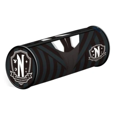 Image of Pyramid International Wednesday (Uniform) Zipper Pencil Case Rectangle Official Merchandise, Multicoloured,