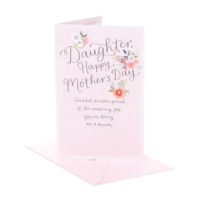 Image of Daughter Happy Mother&#039;s Day Sparkle Blooms Galore Greeting Card