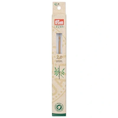 Image of Prym 1530 Bamboo (15cm, 2.00mm) Wool Crochet Hook 1 Unit