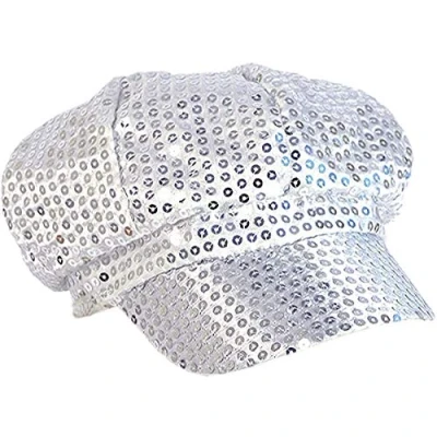 Image of Sequin Cap 80s Style Silver