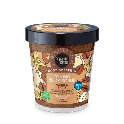 Image of Organic Shop Body Desserts Toning Scrub Vanilla Latte, 450 ml