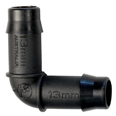Image of 13mm Elbow Barbed Connector for irrigation/Hydroponics Pipe/Tube Antelco, Pack of 10