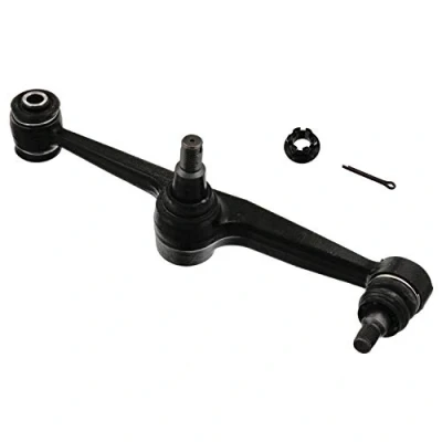 Image of 4860529015, 4860529025 Suspension Arm FEBI BILSTEIN 43114 with crown nut Front Axle Right, Lower, Control Cast Steel TOYOTA: Celica VI Coupe