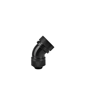 Image of Thermaltake Pacific DIY LCS Black G1/4 PETG 16mm (5/8&quot;) OD Tube 45 Degree Compression Fitting Cooling CL W096 CA00BL A