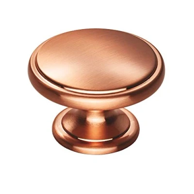 Image of Abrafix Henrietta 38mm Satin Copper Effect Cupboard/Wardrobe Door Handle Knob