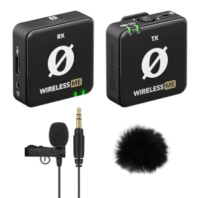 Image of RØDE Wireless ME Microphone System + Lavalier GO Black Keepdrum Fur Windscreen