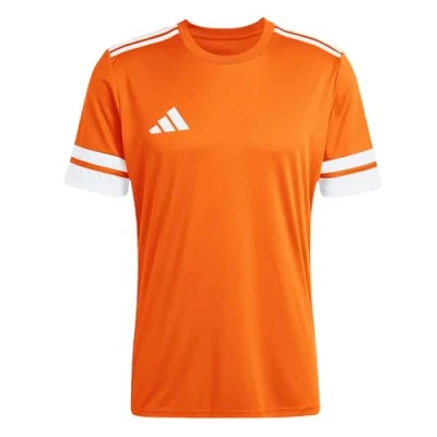 Image of adidas Men&#039;s SQUADRA25 Jersey Short Sleeve, Team Orange/White, S