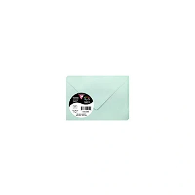 Image of Clairefontaine Ref 55330C Pollen Envelopes (Pack of 20) 75 x 100mm Sized, 120gsm Paper, Gummed Seal, Inkjet &amp; Laser Printer Compatible, Acid Free Jade Green