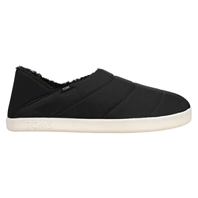 Image of TOMS Men&#039;s Ezra Slipper , Black Felt Fleece,7.5 UK