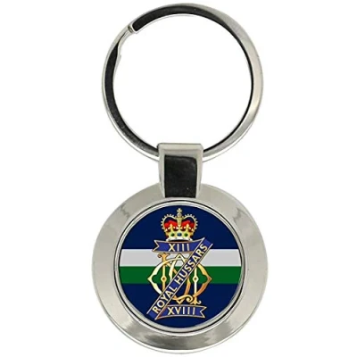 Image of Giftshop UK 13th/18th Royal Hussars (Queen Mary&#039;s Own), British Army Key Ring