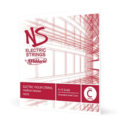 Image of D&#039;Addario NS Electric 4/4 Scale Medium Tension Single Low C String for Violin