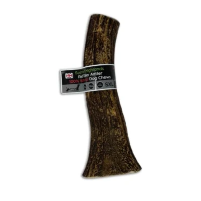 Image of Scottish Deer Antler Dog Chews Naturally Shed, Long Lasting, 100% Natural… (Deer Chew SXL 350 450g)