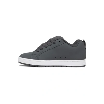 Image of DC Shoes Court Graffik Skate shoes, Size: 10, Dk grey/black/white Leather
