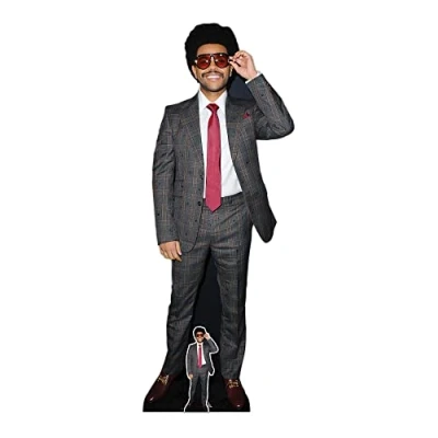 Image of STAR CUTOUTS CS987 The Weeknd Lifesize Cardboard Cutout With Mini