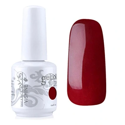 Image of Vishine Gelpolish Manicure Salon UV LED Soak Off Gel Nail Polish Varnish Color DarkRed(1369)
