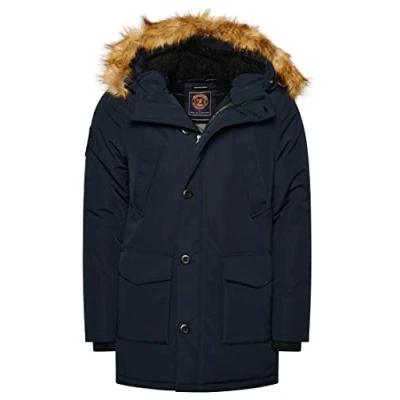 Image of Superdry Men&#039;s VINTAGE EVEREST PARKA A4 Padded, Nordic Chrome Navy,