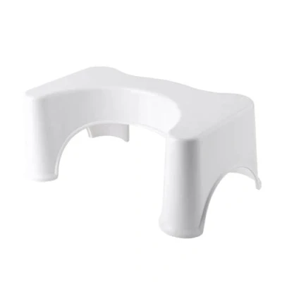 Image of JJA Bathroom Toilet Stool, Foot Step Footstools, For Constipation Piles Relief Stool Anti Slip Accessories (Light Grey)