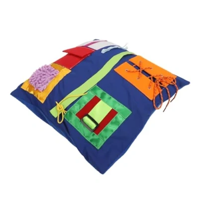 Image of ZJchao Memory Stimulation Dementia Pillow with Varied Activities, Therapeutic Support for Elderly, Suitable Various Conditions