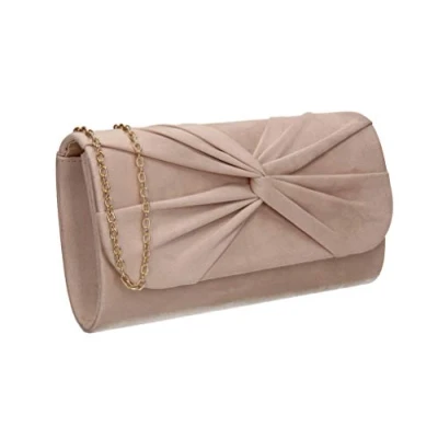 Image of Swankyswans Women&#039;s Louise Clutch Bag, Nude, One Size