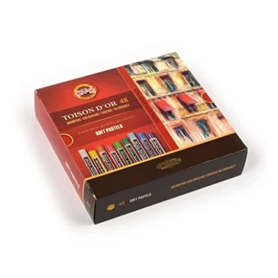 Image of KOH I NOOR TOISON D&#039;OR 8516 Artist&#039;s Soft Pastels in Cardboard Packaging (Pack of 48)