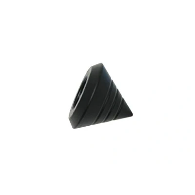 Image of Gardinia Cone Profile, 2 x end Piece, Metal, matt Black, for Curtain Technology, Diameter, Ø 16 mm