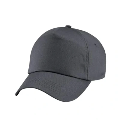 Image of Beechfield Unisex Junior Original 5 Panel Cap Youth Fashion Hat Graphite Grey
