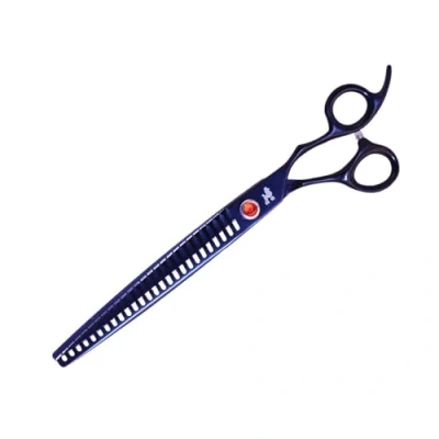 Image of DezynaDog Ignis Chunker Dog Grooming Scissors Perfect for Styling &amp; Creating Angles in Dog&#039;s Coat Hardened 440c Japanese Steel Rustproof Finish, 8 Inch 26T