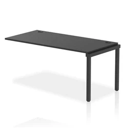 Image of Impulse Bench Single Row Ext Kit 1600 Black Frame Desk