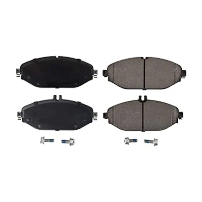 Image of 0004207302, 0004209300, 0004209803, 0084202820, 0084203820 Brake pad set BLUE PRINT ADBP420019 Front Axle prepared for wear indicator with screw