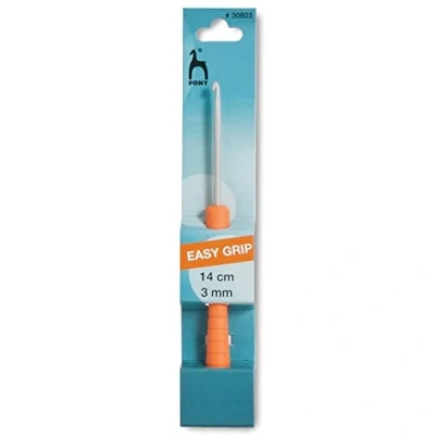 Image of Pony Easy Grip Crochet Hook, Steel, Multi Colour, 3mm