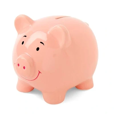 Image of Mousehouse Gifts Pink Pig Piggy Bank Money Box Gift for a Boy, or Girl even an Adult
