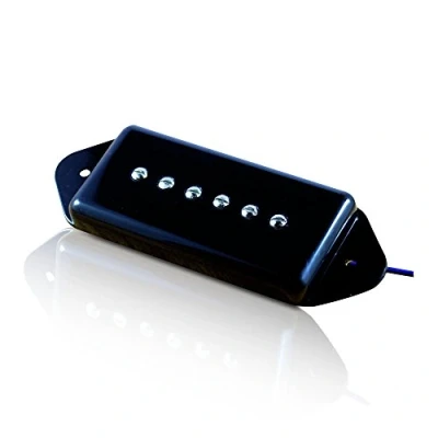 Image of VANSON AlNiCo V P90 Dog Ear Single Coil Pickups, Bridge, Black DE90 (Bridge)