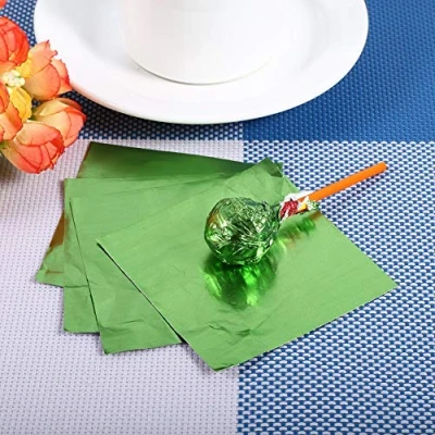 Image of Candy Making Foil Wrappers, Durable for Confections Chocolate Sweets Dessert(green)