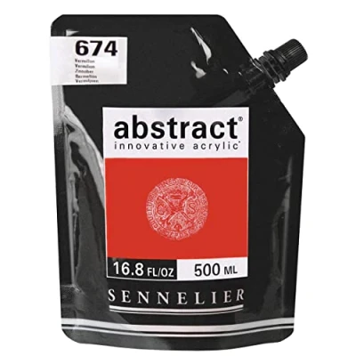 Image of Sennelier Abstract Acrylic 500ml Pouch, Vermilion, (10 121521 674)